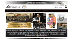 Desktop Screenshot of lusterproducts.com